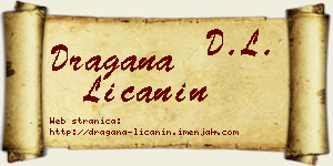 Dragana Ličanin vizit kartica